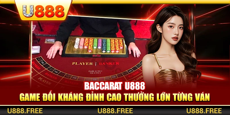 Baccarat U888 – Game Đối Kháng Đỉnh Cao Thưởng Lớn Từng Ván